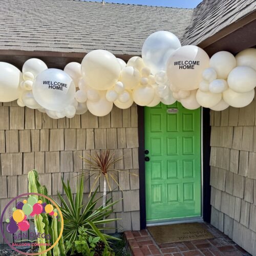 Balloons lenght: 8ft
Sign: print